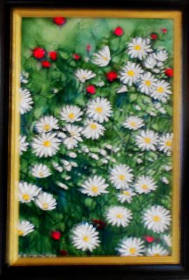 "Pachnące rumianki" - wymiary 50x70