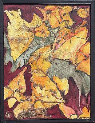 "Abstrakcja kwiatowa" - wymiary 53x67