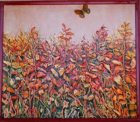 "Jesienne liście" - wymiary 60x70